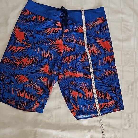 Old Navy Men's Lightweight Shorts Medium Blue/ Orange - Picture 10 of 16